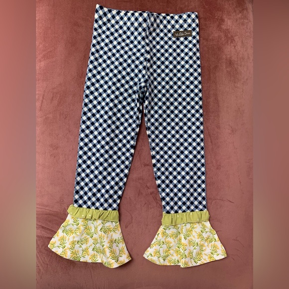 Matilda Jane Other - Matilda Jane Inner Artist Mixed-Print Gingham Leggings Girls 4